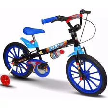 Bicicleta Infantil Nathor Tech Boys Aro 16 - Azul Marinho