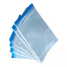 100x Saco Adesivado Plástico Transparente C/ Aba 15x25