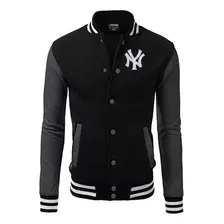 Jaqueta Blusa Casaco Baseball Ny Bordado College Americana !