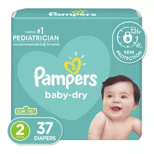 Pa&ntilde;ales Pampers Baby Dry, 037000862093, Baby Dry, 2,