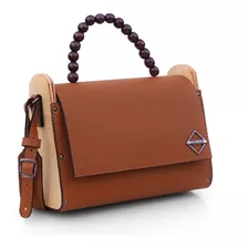 Bolsa Transversal Madeira Lateral Alça Ombro Trend Tr Bolsas