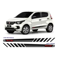 Kit Fiat Mobi Faixas Lateral Adesivos Sport 2016 A 2019 Way