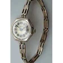 Reloj Rolex Antiguo Oro Solido Y Pulsera Suizo Año 1934