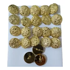 100 Botões Pequenos Dourado Ou Prateado P/ Roupas 