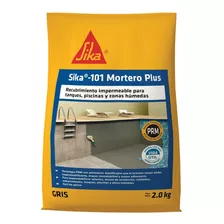 Sika 101 Mortero Plus Recubrimiento Impermeable Gris 2kg