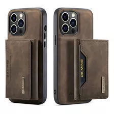 Funda Tipo Billetera Magnética Extraíble For iPhone 14 Pro