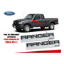 Emblema Para Tapa De Caja Rojo Con Negro  Ford Ranger 23 Cm
