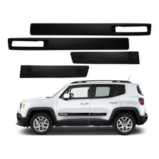 Jogo Friso Lateral Borrachão Jeep Renegade 2019 2020 2021