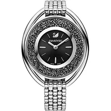 Swarovski 5181664 Cristalino Oval Pulsera Reloj Negro