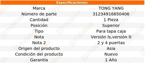 Moldura Para Tapa Caja Sup Chevrolet Silverado 1500 07/13 Foto 2