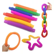 12 Para Pop It Tube Tubo X12 Piezas Colores Surtidos