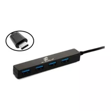 Hub Usb Type-c 4 Portas Usb 3.0 C/ Cabo Xc-hub-9 X-cell