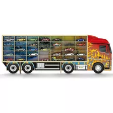 Painel Hotwheels 35 Carrinhos Mdf 