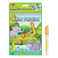 Libro De Pintura Acuática Para Niños, Libro Para Colorear De