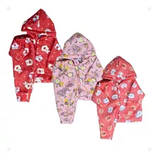 Kit 3 Conjunto Feminino Inverno Infantil Soft Roupa De Frio 