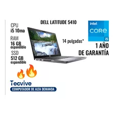 Portátil Dell Latitude 5410 I5 10ma-512ssd-16gb W11