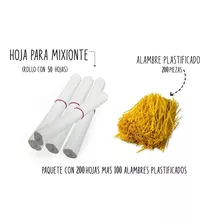 Papel Para Mixiote 200 Hojas + 200 Alambres 