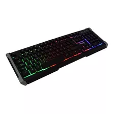 Kit Teclado Mouse Gamer Pc Combo Retroiluminado Led Noga 089 Color Del Mouse Negro Color Del Teclado Negro