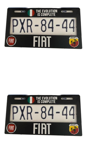 Par Porta Placas Ancho Autos Marca Fiat Foto 3