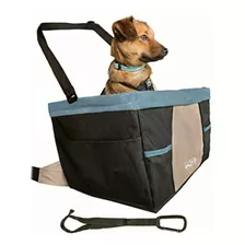 Kurgo Rover Booster Asiento De Coche Para Perro Con Correa Color Negro/azul