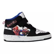 Tenis Bota Spiderman Hombre Araña Velcro Original Comoda