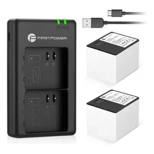 Firstpower Batería Recargable Y Cargador Dual Compatible C.