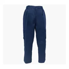 Pantalon Cargo Gabardina Azul Marino - Ropa De Trabajo