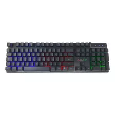 Kit Mouse Teclado Aoas M-300 Retroiluminado Tecla Ñ Español 