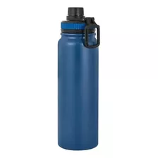 Garrafa Térmica Aço Inox Água Gelada Pratica Resistente Cor Azul