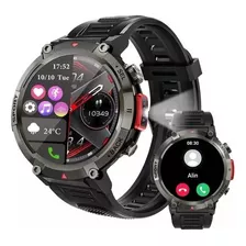 Reloj Inteligente Smartwatch Con Linterna Para Android E Ios