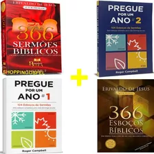 Kit 4 Livros Esboços E Sermões Bíblicos Para Pregador