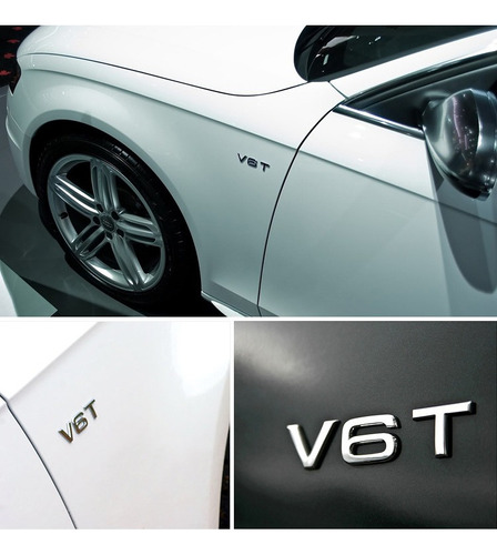 Emblema V6t Compatible Con Audi A1 A3 A4 Q3 Q5 Q7 S6 S7 Foto 2