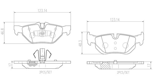 Balatas Brembo Bmw 1 Convertible E88 120i 2009-2012 C. Tra Foto 2