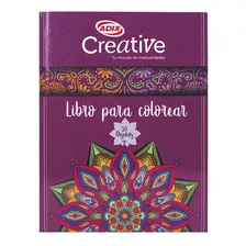 Libro Para Pintar Mandalas Purpura Creative