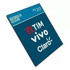 Recarga Crédito Celular Vivo Tim Claro Pague 15 Receba 20