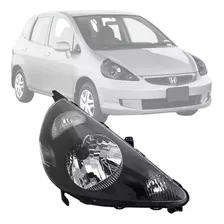 Farol Honda Fit 2003/2006 Lado Direito Mascara Negra