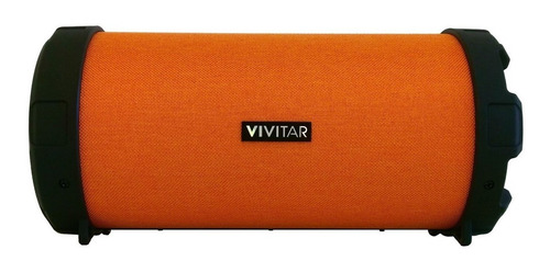 Parlante Vivitar Fabric Collection Bluetooth Tube Speaker Portátil Naranja