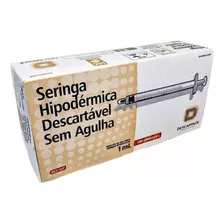 Seringa Sem Agulha 1ml Bico Slip Descartável Descarpack 100u