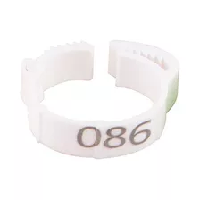 Anillos De Plástico Para Gallos Numerados 1-100 Ajustables 