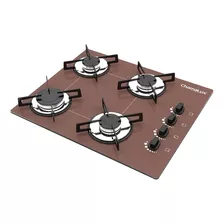 Fogão Cooktop Gás Chamalux 4 Bocas Ultra Chama Marrom 127v/220v