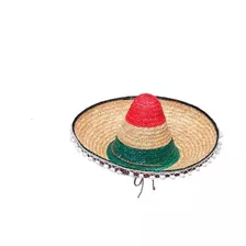 Sombrero Bandera De Mexico Con Borlas
