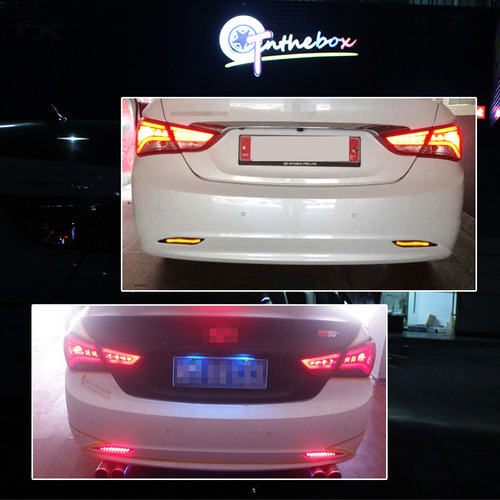 Luz Trasera Led De Doble Color Para Hyundai Sonata 2011-2014 Foto 9