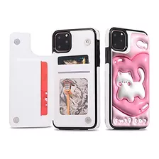 Funda Cartera Para iPhone 13 Mini Gato