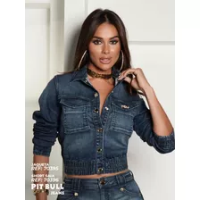 Jaqueta Jeans Feminina Pitbull Original Lançamento Ref 70395