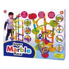 Super Marble Race Laberinto De Bolitas 71 Pzs 9316 Color Verde