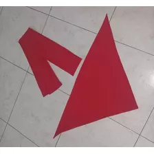 Faja 140 Cms Rojo Tela Con Pañuelo Triangular 
