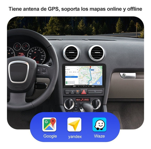 Auto Estreo Para Audi A3 Gps Wifi Fm Blutooth 9 Pulgadas Foto 7