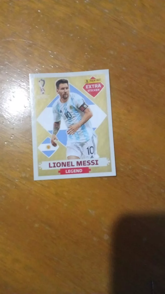 Messi Leyenda Extra Sticker - Oro - Albúm Panini Qatar 2022