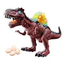 Dinossauro Rex Grande C/som Luz - Anda E Põe Ovo Divertido