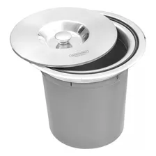 Lixeira De Embutir Inox 5l Tramontina - Clean Round Original